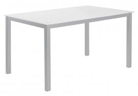 Mesa de cocina de 105cm. Mesa Cocina Cristal Templado Color Blanco Estructura Acero 140x90 Cm Con Ofertas En Carrefour Las Mejores Ofertas De Carrefour