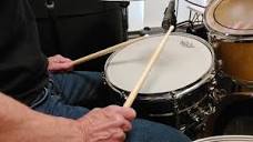 How to do a smooth snare drum press roll - YouTube