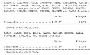 Category 110 State And Federal Wage Rates And Other