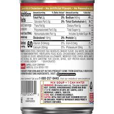 Campbells Chicken Soup Nutrition