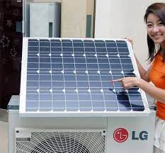 Check out this post on how to make a $454 air conditioner for around $15. Eco Friendly Solar Hybrid Air Conditioner From Lg Solar Air Conditioner Solar Panels Solar Technology