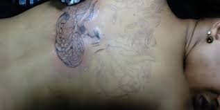 Poko loves to have fun and is very happy about the success she has achieved.join us. Tonto Dikeh Shares Photo Of Painful Moments Of Her Large Back Tattoo Information Nigeria