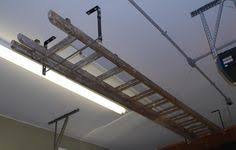 Extension Ladder Hanging Ideas Ladder Storage Garage Workshop Layout Garage Ceiling Storage