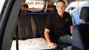 With the knowledge and experience gained over the last 30 years of manufacturing, coverking offers the custom seat cover installation kit to make your seat. 4knines Dog Rear Seat Cover Installation Video Youtube