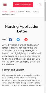 The first paragraph of the application letter should be short and to the point, explaining what is the reason of this application. Sample Application Letter For Nurses Without Experience 20 Guides Examples