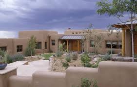 This Was Used Very Commonly This House Is Made Out Of Dried Mud Adobe House Eco House Plans Santa Fe Style