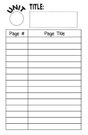 Table Of Contents Png 261 399 Interactive Notebooks Interactive Science Notebook Science Notebooks