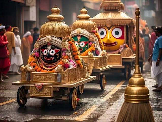 जगन्नाथ रथ यात्रा में सोने की झाड़ू से क्यों की जाती है सफाई? जानें अनोखी परंपरा के पीछे छिपी कहानी
