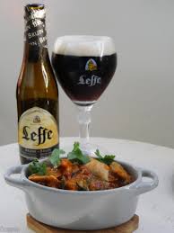 Coq Au Biere Kipstoof Met Leffe Bier Eten Met Roos Eten Eten Recepten Bier Kip