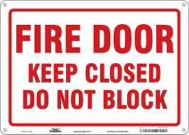 Ansi notice fire door keep closed. Condor Safety Sign Emergency Exit Fire Door Keep Closed Do Not Block Sign Header No Header 467t44 467t44 Grainger