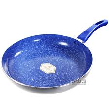 12 Inch Ceramic Marble Coated Fry Pan Non Stick Eco Friendly Skillet Griddle Blue Click On The Image For Additional De Cookware Sets Frying Pan Ceramics