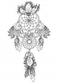 Time to catch that dream! Dreamcatchers Coloring Pages For Adults