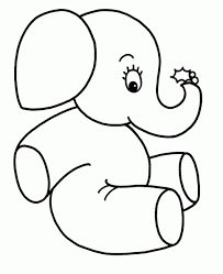 Dibujos Faciles De Elefantes Para Pintar Colorear Imagenes