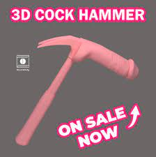 Free STL file Penis Hammer Cock Mallet Dick Hitter・3D print object to  download・Cults