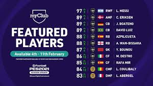 J'ai lu nombre de pages: Efootball Pes Here Are This Week S Featured Players Jump Into Pes2021 And Add Them To Your Myclub Squad Today Facebook
