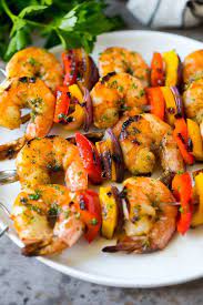 Shrimp Veggie Kabobs In 2021 Grilled Kabob Recipes Shrimp Kabob Recipes Kabob Recipes