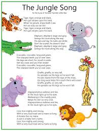 The Jungle Song Sung To Twinkle Twinkle Little Star Songs For Toddlers Classroom Songs Kids Poems