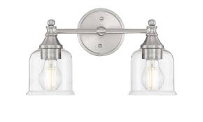 Park Harbor Phvl3162bn Brushed Nickel Hesby 2 Light 15 Wide Bathroom Vanity Light Lightingdirect Com