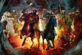 Η Αποκάλυψη: Οι τέσσερις Καβαλάρηδες οι σφραγίδες οι σάλπιγγες οι επτά  φιάλες της οργής και η μάχη του Αρμαγεδώνα είναι τα σημάδια που θα  προηγηθούν