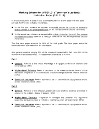 For a quantitative study, it would involve analyzing and interpreting 1. Pdf Marking Scheme For Apss1l01 Tomorrow S Leaders Individual Paper 2012 13 Group1 Eating Up Academia Edu