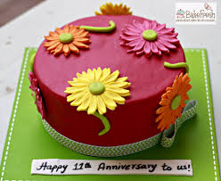 Alternatively, sugar icing or royal icing can be added to the cake plain, then have food color painted on them in fine designs using a small paintbrush, barely dampened in food coloring. Anniversary Cakes Gallery Anniversary Cake Designs Bake Fresh