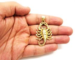 Jewelsobsession creates all gold jewelry in our state of the art manufacturing facility. Buy 10k Solid Yellow Gold Scorpion Pendant Online At So Icy Jewelry