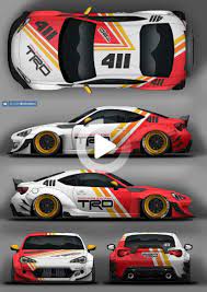 gt86 trd racing car design car wrap car wrap design