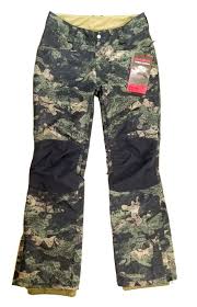 Dakine Snowboarding Ski Pants Womens Size M Camo Westside Ii 10k Contour Fit New