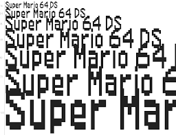 Please, talk with the author for commercial use or for any support. Free Font Super Mario 64 Ds By David