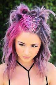 Massage some dry shampoo into t. Half And Half Hair Don T Limit Yourself With Just One Shade Split Dyed Hair Rave Hair Half And Half Hair