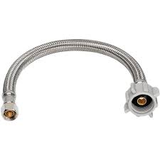 If you're feeling agitated and like there's no hope, don't. Homewerks Worldwide Universal Connector Kit X 12 In Toilet Supply Line Braided Stainless Steel 7233 12 38 5 The Home Depot