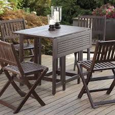 Patio Garden Outdoor Folding Table Wood Patio Table Square Tables