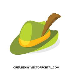 Green Hat With Feather Vector Clip Art Feather Clip Art Vector Free Green Hats