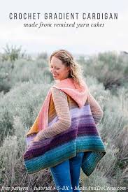 Remix Cardigan Using Deconstructed Yarn Cakes Free Crochet Pattern Crochet Cardigan Pattern Crochet Cardigan Crochet