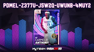 Playoff stoppers pack, consumables pack, contract pack or 1 tokenhow to enter the locker code? Locker Code Pd Melo Myteam 2k Gamer