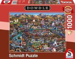 Vintage toy store 100 pieces. Schmidt Spiele 59643 Eric Dowdle Solvang 1000 Pieces Puzzle