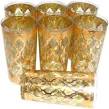 Drinking glasses with gold trim