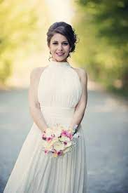 Chiffon Wedding Dress Simple Casual Bridal Gown Modest Etsy Wedding Dresses Simple Long Wedding Dresses Simple Wedding Gowns