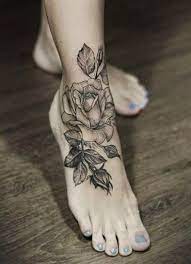 50 Creative And Beautiful Flower Tattoos You Must See Tattoos Foot Tattoos Rose Foot Tattoo