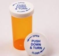 Amazon.com: Pharmacy Vials Child Resistant Cap - Push Down ...
