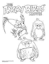 Angry Birds Movie Coloring Sheet