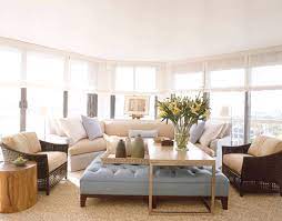 Round ottoman coffee table is smartly designed to become a necessary item of your interior. Using Coffee Table Over Ottoman Condo Living Room Trendy Living Rooms Ottoman Table