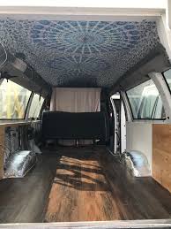 Headliner Was Installed Using Spray Adhesive Since It Was All One Piece It Was A Hard 3 Person Job Van Conversion Ford Transit To My Daughter