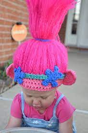 trolls crochet hat trolls hair trolls hat princess poppy hakelmutze hakeln hakelmutzenmuster