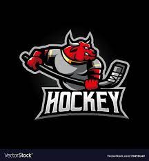 Bull hockey Royalty Free Vector Image 