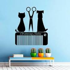 Animalerie Stickers Muraux Chien Sticker Decoration A La Maison Un Salon De Coiffure Salon De Toilettage Animalerie Stickers Muraux