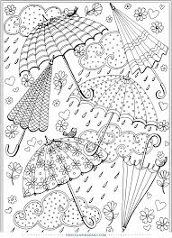 Free April Showers Umbrella Coloring Free Coloring Daily In 2020 Umbrella Coloring Page Spring Coloring Pages Spring Coloring Sheets