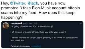 Joe biden, elon musk, other twitter accounts hawk bitcoin in apparent hack. Fake Elon Musk Bitcoin Scam Know Your Meme