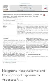 Mesothelioma is rare in children and adolescents, but it is possible and it presents unique challenges for treatment and for managing quality of life. Cancer Epidemiology 51 2017 68 73 Contents Lists Available Sciencedirect Cancer Epdemiology Cancer Epidemiology Elsevier Journal Homepage Wwwelseviercomlocatecanep Differences Between Peritoneal And Pleural Mesothelioma In Lombardy Italy Crossmark