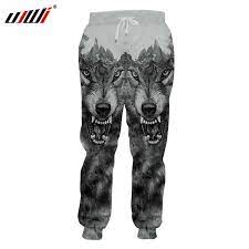 Ujwi Manner 3d Jogginghose Coole Druck Verruckte Wolf Jogger Haren Hosen Mann Bodybuilding Fitness Casual Schweiss Hosen Voller Lange Homme Sweatpants Aliexpress
